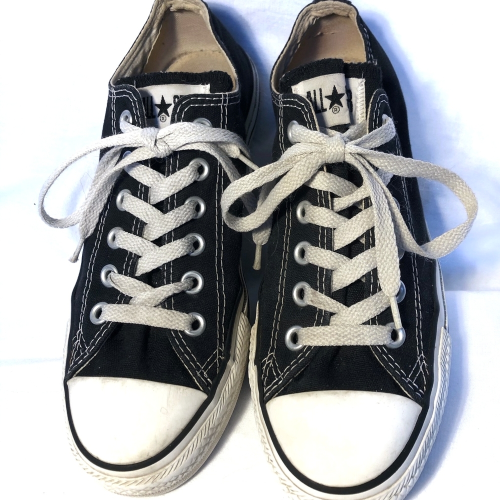 Converse Low Top Sneakers in Black and White